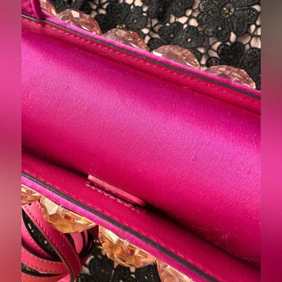 Kate Spade Sam Icon Candy Beaded Satin Small Tote Bag - Picture 12 of 16